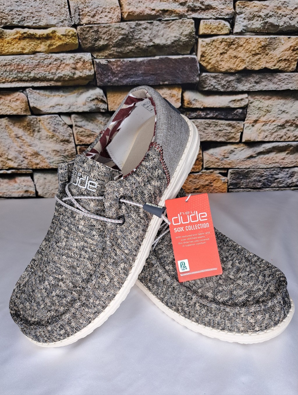Hey Dude 'Wally Sox Funk' Comfort & Stretch Moccasin Shoes Adult Size 9